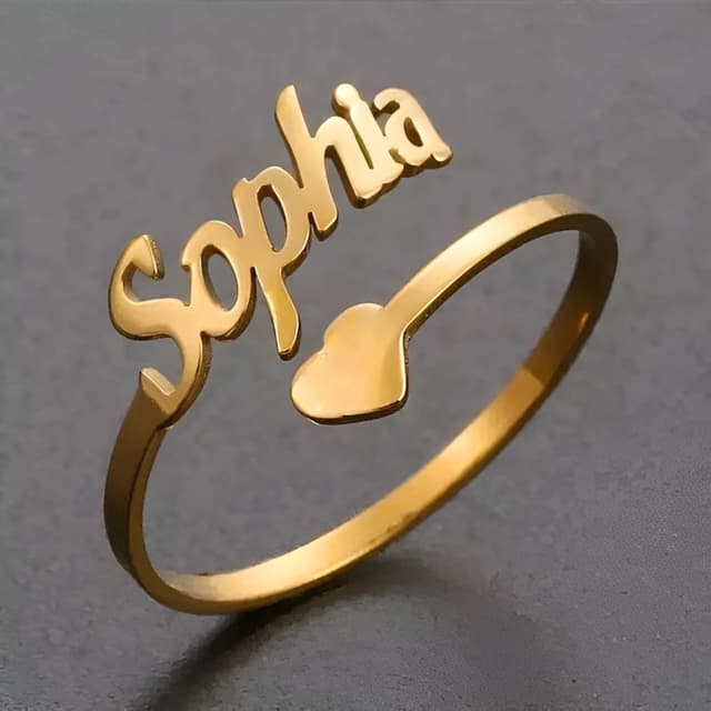 Customizable Ring with Name