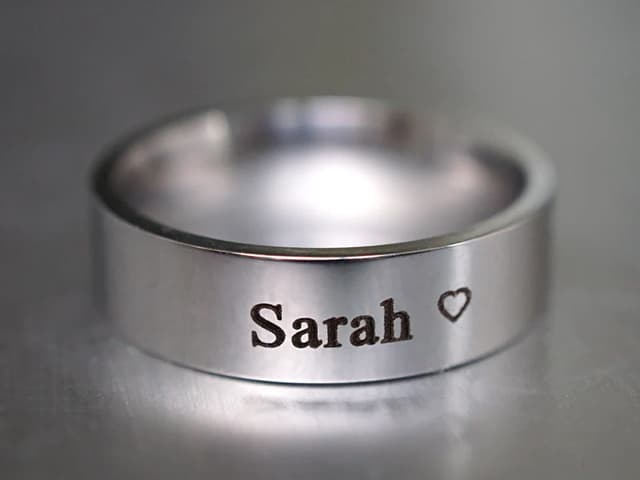 Customizable Ring with Name